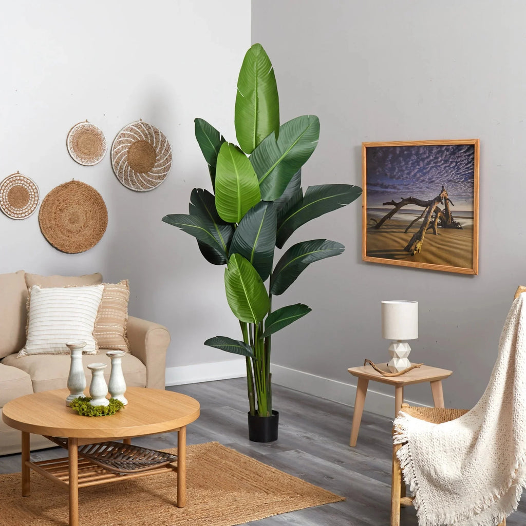 84" Green Polyester Blend Palm Z353287