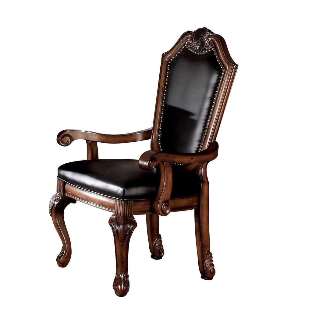Cherry/Black Side Chair - 2 count G6605