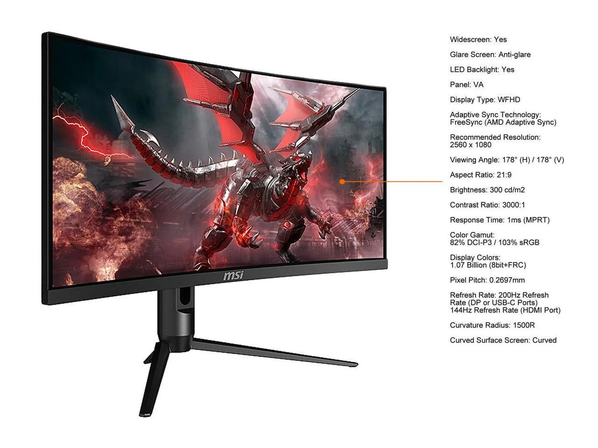 30" Curved Gaming Monitor D6681