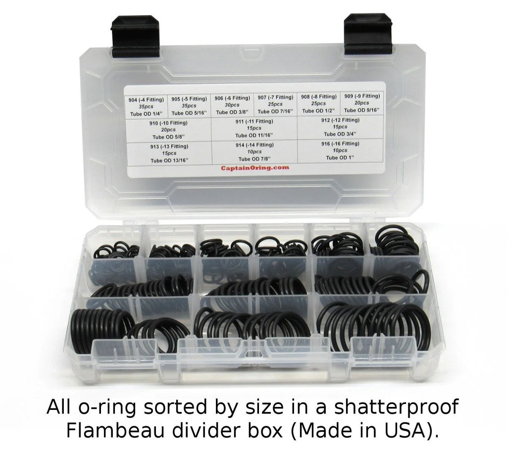 255 Piece Buna Nitrile O-Ring Kit A957313