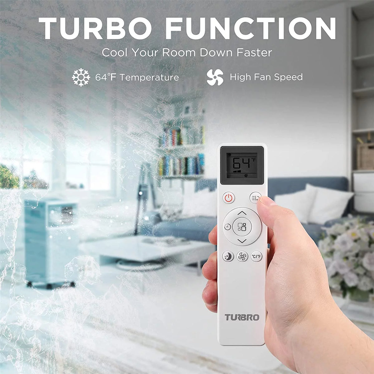 8,000 BTU Portable Air Conditioner, Dehumidifier and Fan B250804