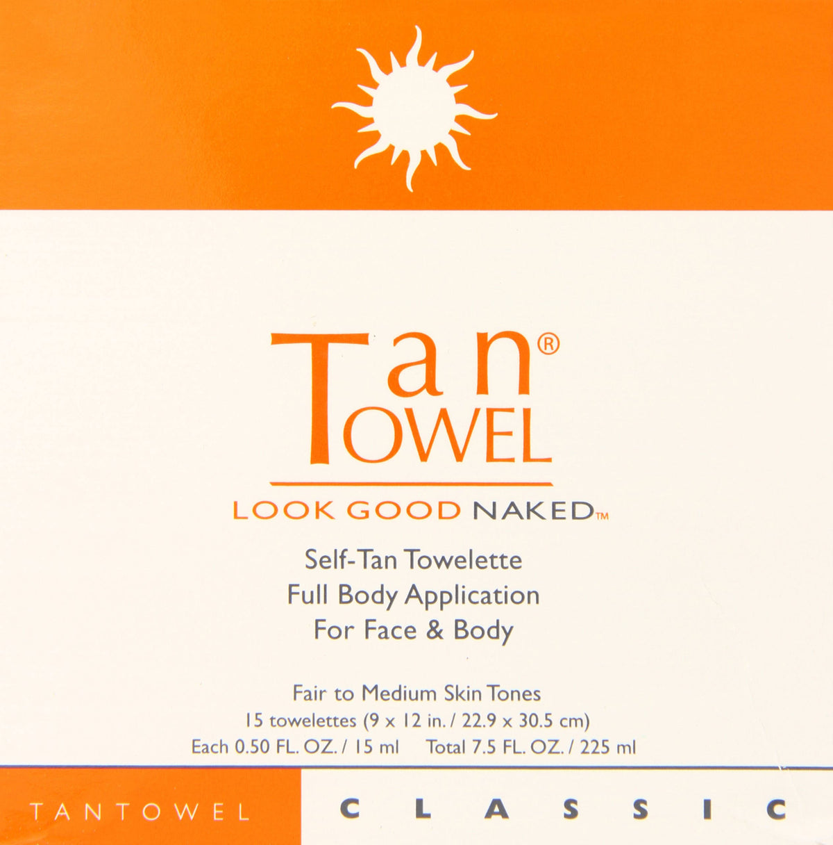 Tan Towel Full Body Classic 15 Pack N514834