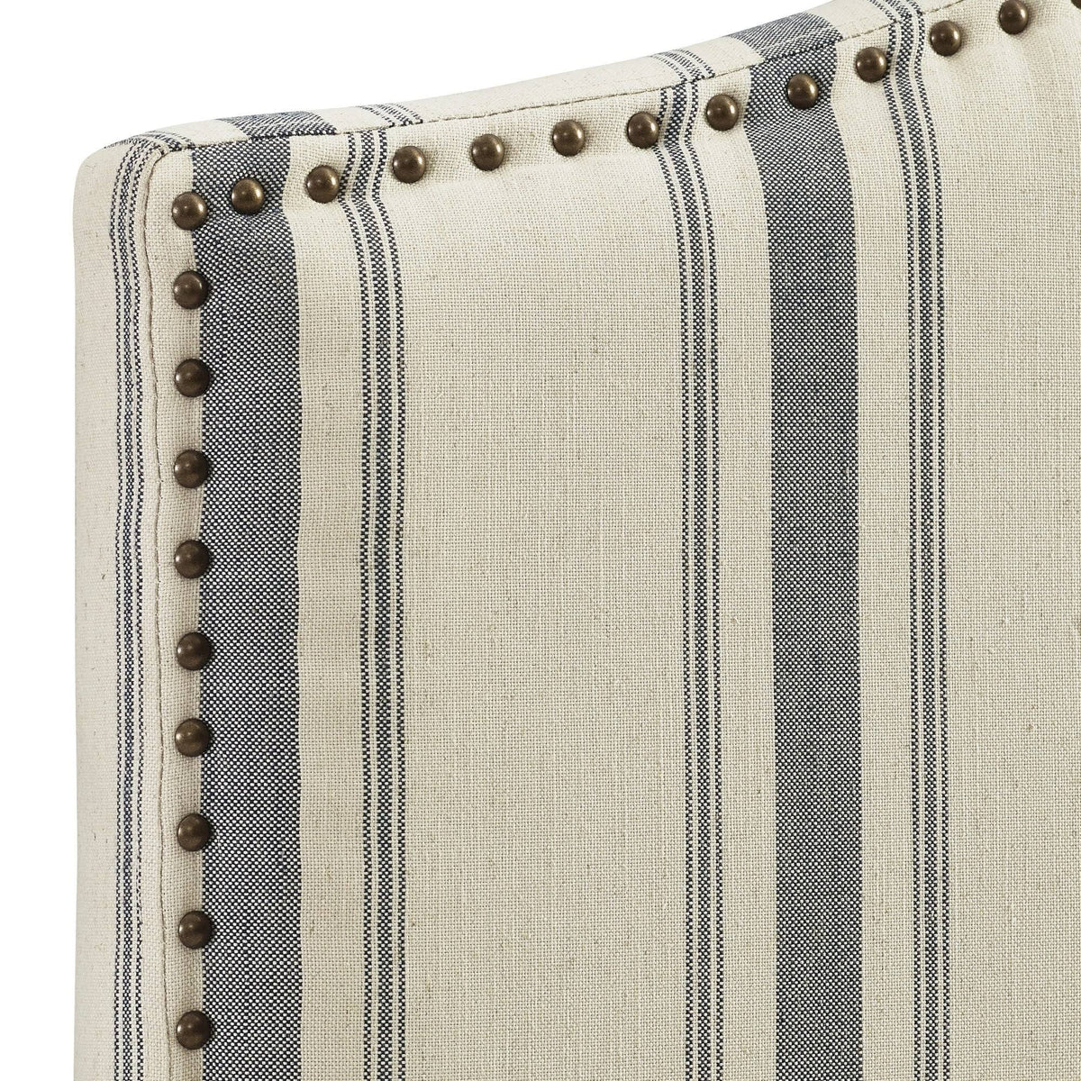 Gray Upholstered Camelback Full Queen Panel Headboard V98550