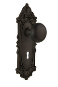 Victorian Passage Door Knob, Polished Brass U172983