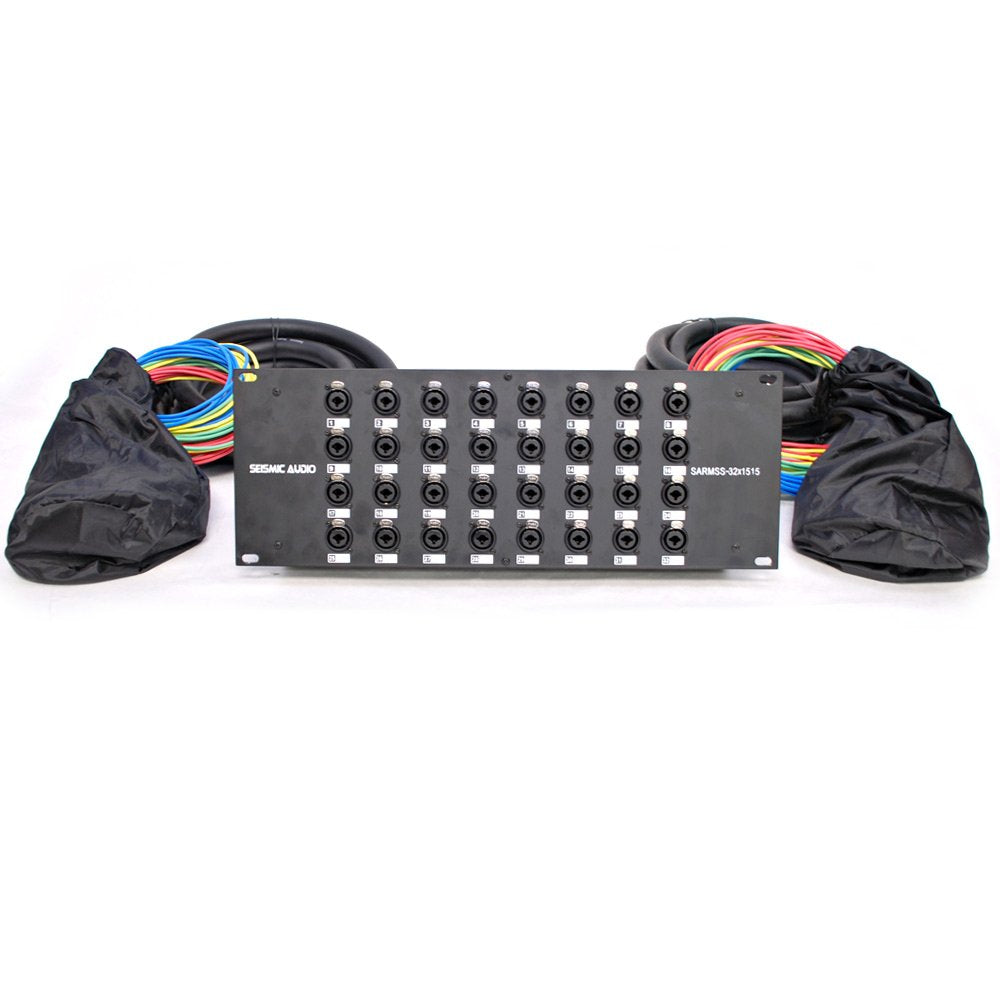 32 Channel TRS Combo Splitter Snake Cable with 5' and 30' XLR Trunks I524903
