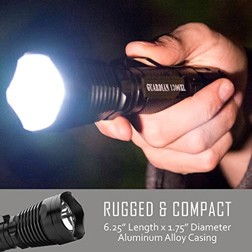Rechargeable Tactical LED Flashlight with Remote Pressure Switch L883649