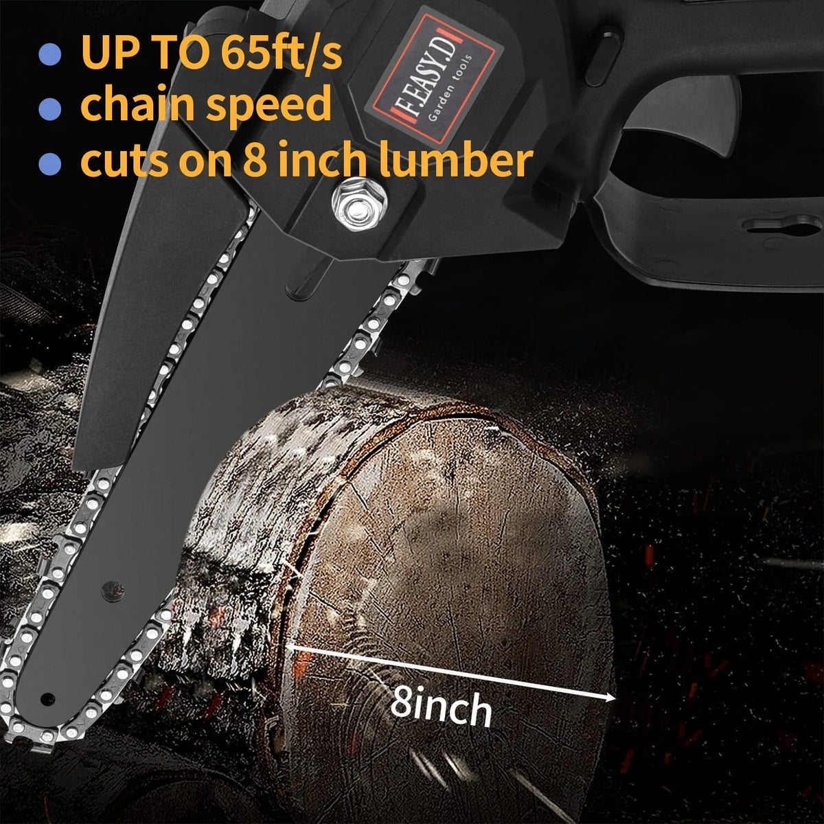 2-in-1 Cordless Pole Saw and Mini Chainsaw with 2 24V Batteries G30111