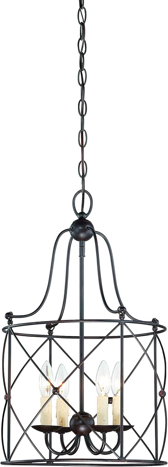 English Bronze 4-Light Foyer F1017