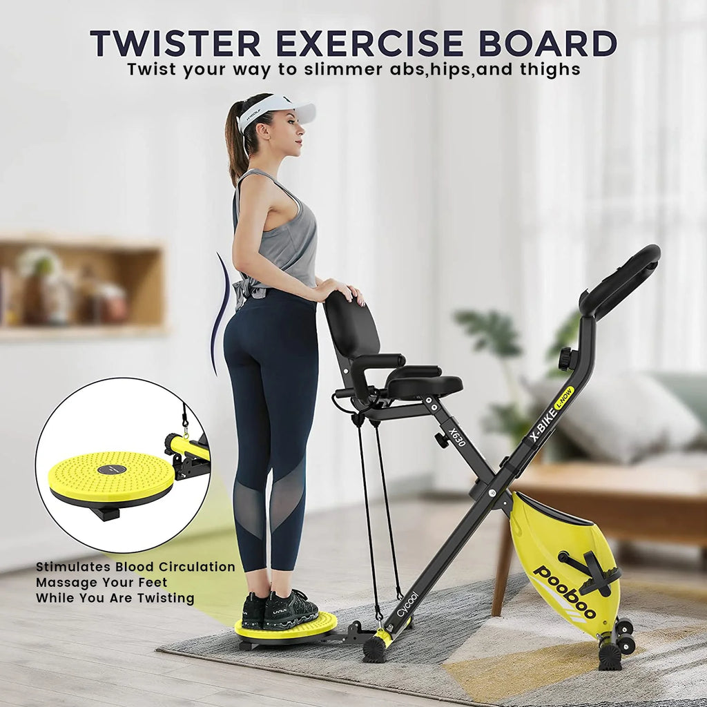 4in1 Folding Exercise Bike Stationary Magnetic K45012