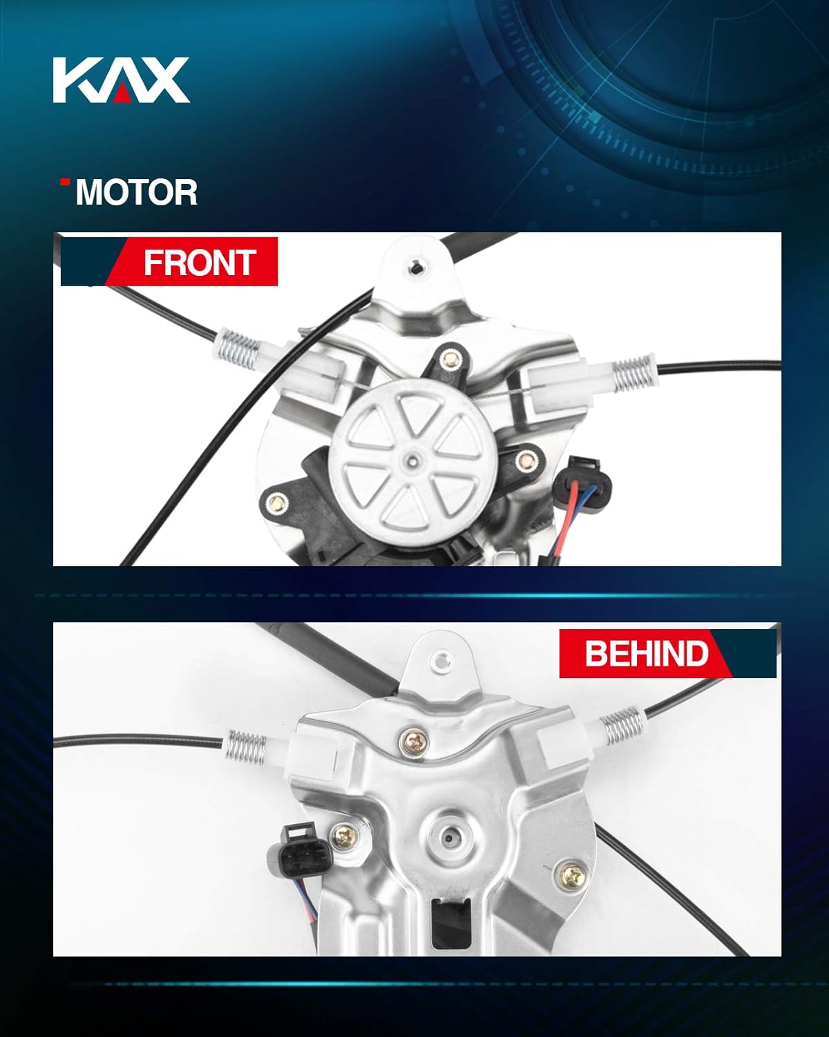 Power Window Motor and Regulator Assembly Front Right Passenger Side Compatible with Cruze 2011-2012 Pack of 2 J62456