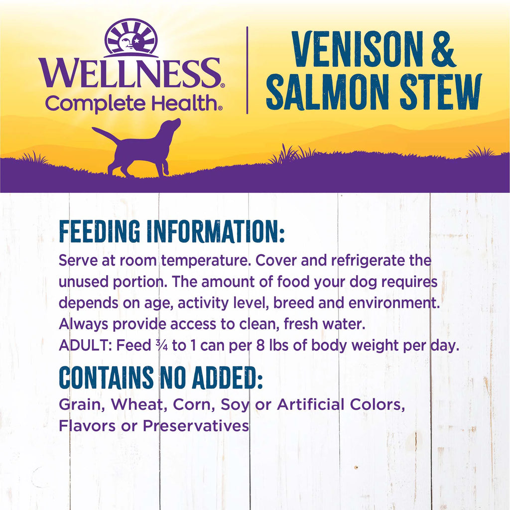 Natural Grain Free Canned Dog Food, Venison & Salmon Stew, 12.5-Ounce Can (Pack of 12) L821892