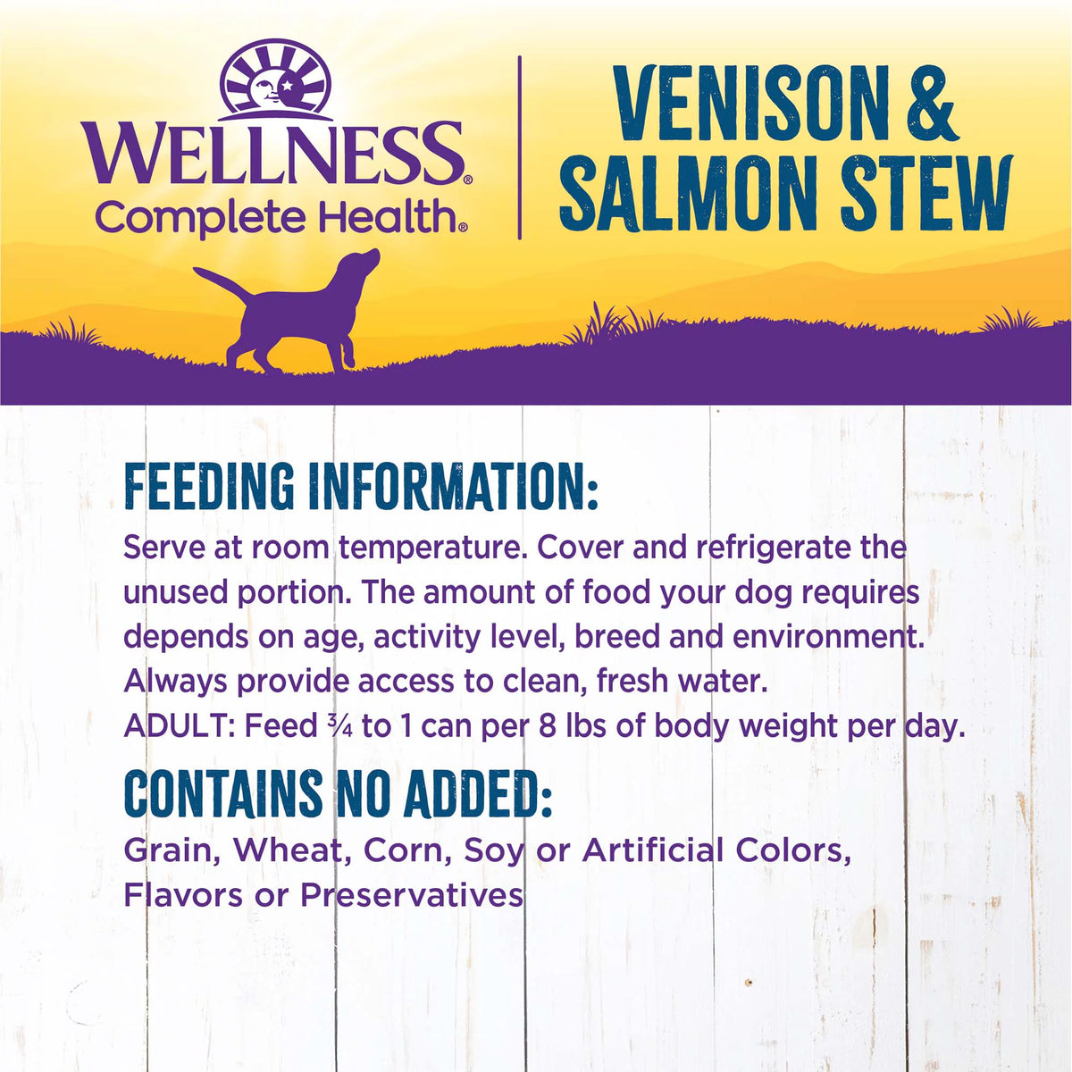 Natural Grain Free Canned Dog Food, Venison & Salmon Stew, 12.5-Ounce Can (Pack of 12) L821892